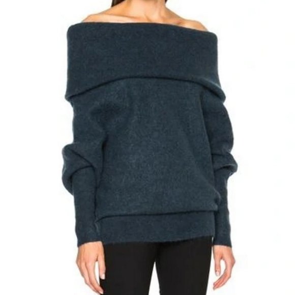 Acne Studios Off-the-Shoulder Sweater - Picture 1 of 7